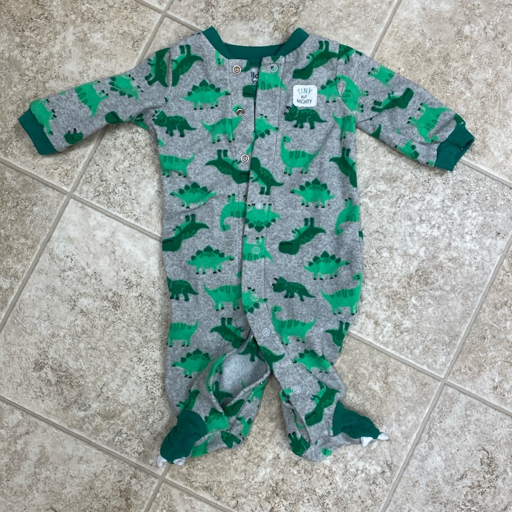 1 piece warm onesie Dino print
